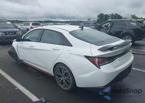 2022 Hyundai Elantra N z USA, uszkodzony, nr VIN KMHLW4AK3NU005675
